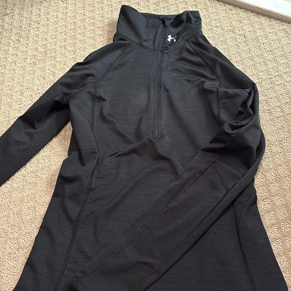 Under Armor Black Half-Zip Athletic Long Sleeve